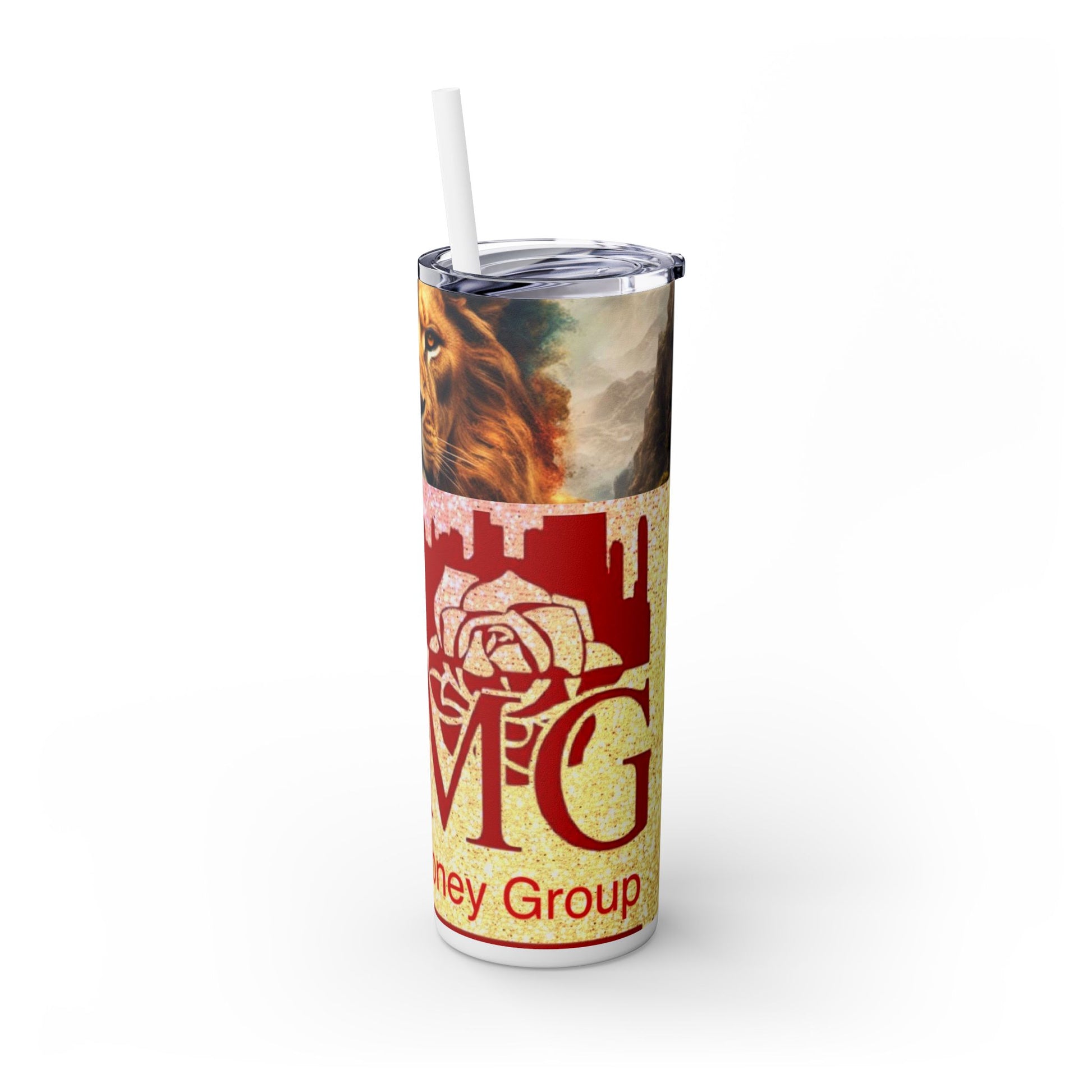 RCMG DIGITAL ;Skinny Tumbler with Straw, 20oz - RCMG DIGITAL