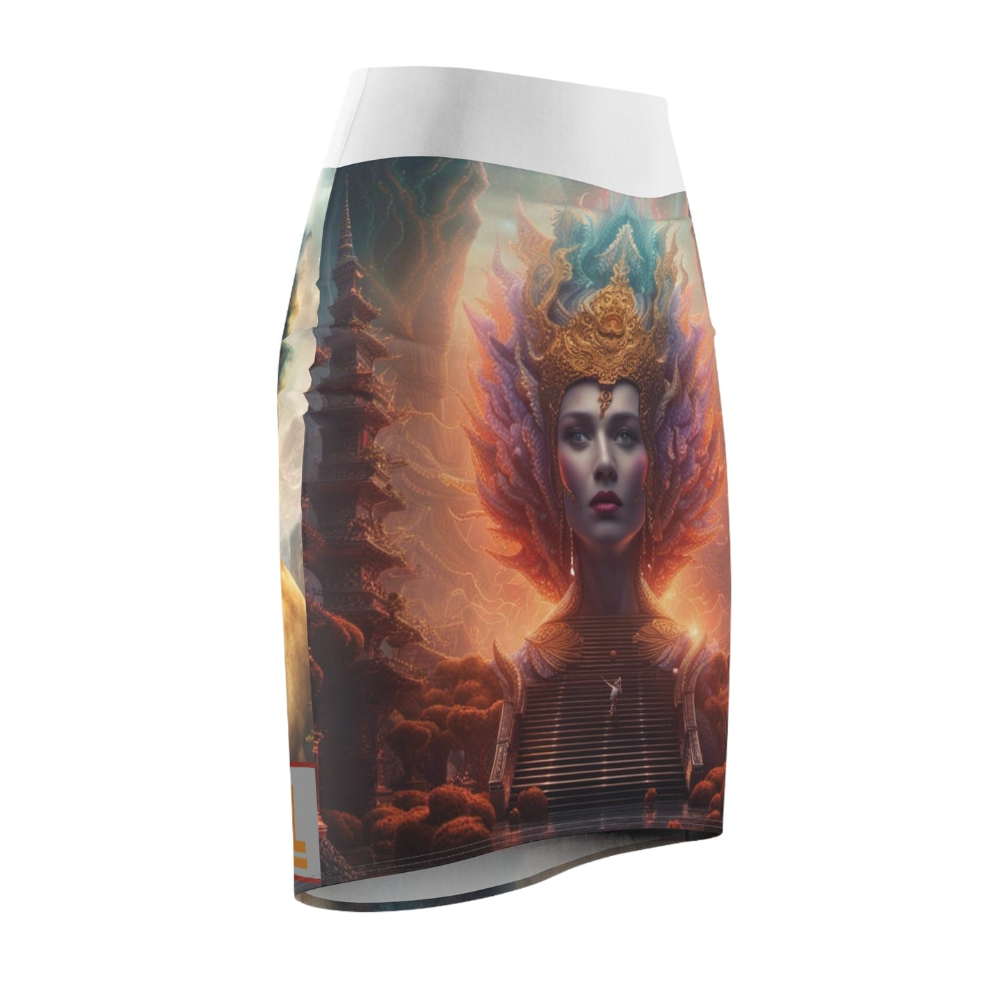 RCMG DIGITAL Pencil Skirt (AOP) - RCMG DIGITAL