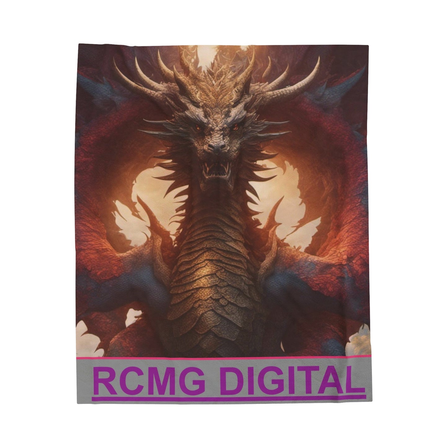 RCMG DIGITAL 2 Velveteen Plush Blanket - RCMG DIGITAL