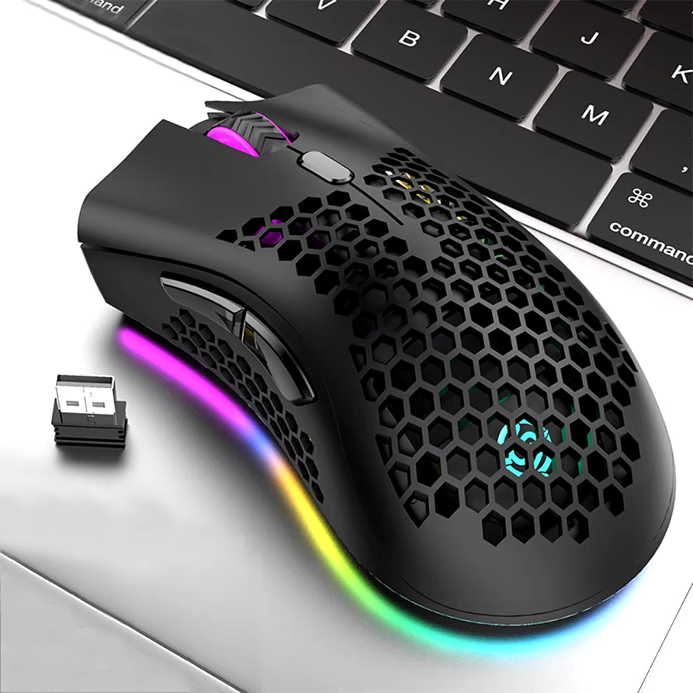 BM600 Wireless Mouse Luminescent Desktop Computer Laptop Universal Rechargable Lightweight Ergonomics Game E-Sports Mouses