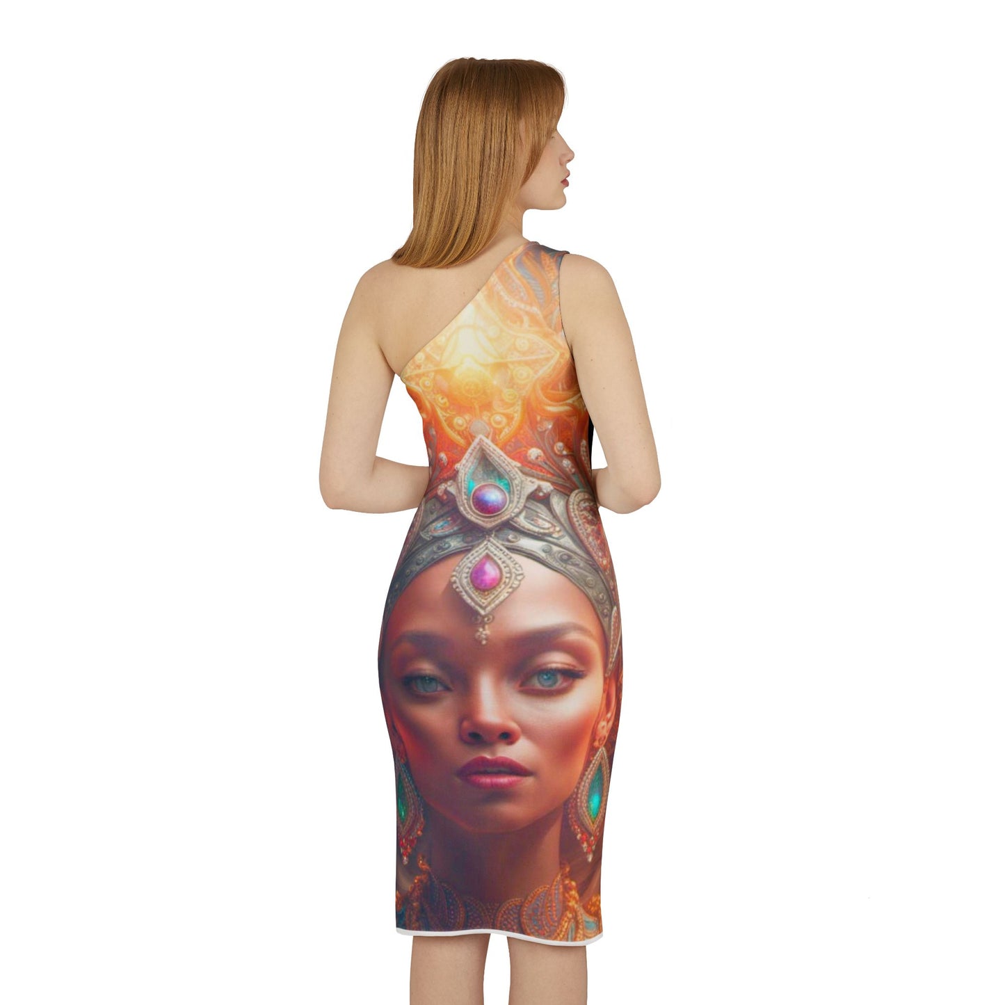 Shoulder Dress (AOP) - RCMG DIGITAL