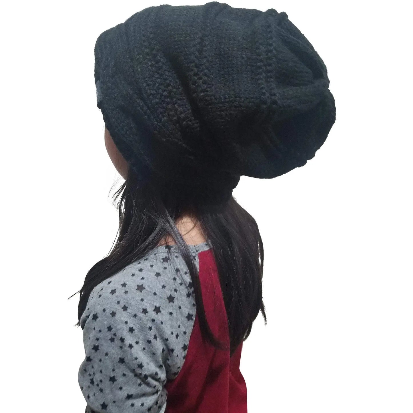 Warmest Fleece Lined Slouch Baggy Women Beanie Hat Winter Soft Warm Cap