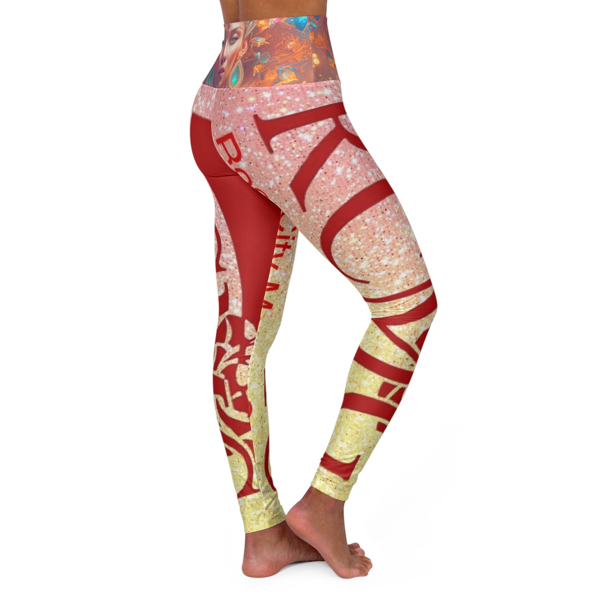 RCMG DIGITAL High Waisted Yoga Leggings (AOP) - RCMG DIGITAL