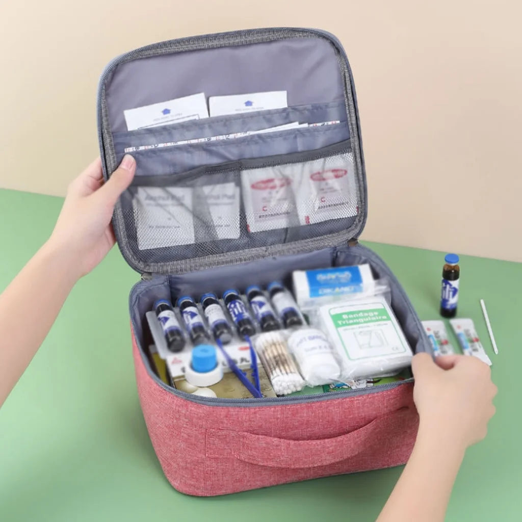 Empty Pill Bags Travel Medical Supplies Cosmetic Organizer Medicine Bag Convenient Suit for Family