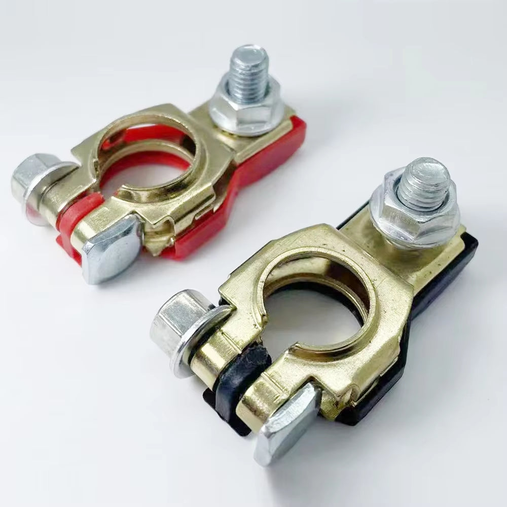 1 Pair 12V 24V Car Battery Terminals Quick Disconnect Auto Cables Connectors Wire Cable Shut-Off Connectors Auto Accessories